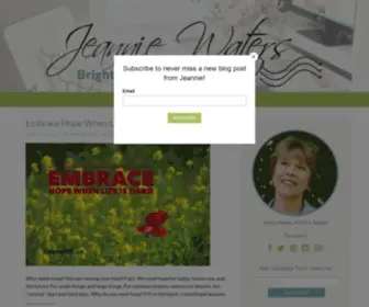 Jeanniewaters.com(Jeannie Waters) Screenshot