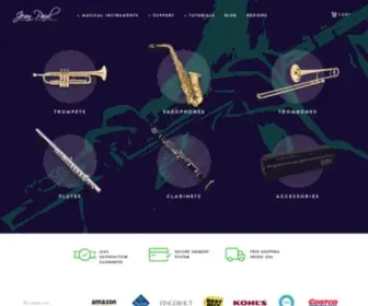 Jeanpaulusa.com(Student Wind Instruments) Screenshot