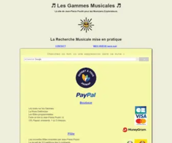 Jeanpierrepoulin.com(GAMMES MUSICALES) Screenshot