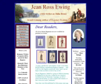 Jeanrossewing.com(Jean Ross Ewing Regency Romance Author) Screenshot