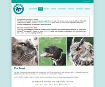 Jeansainsburyanimalwelfare.org.uk(Jean Sainsbury Animal Welfare Trust) Screenshot