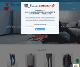 Jeanscommunity.com(Vendita jeans online) Screenshot