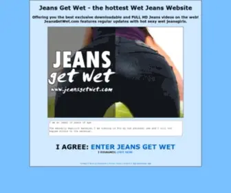 Jeansgetwet.com(Jeans Get Wet) Screenshot