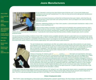 Jeansinfo.org(How jeans are made) Screenshot
