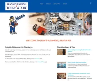 Jeansplumbing.com(Oklahoma City Plumbing) Screenshot