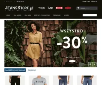 Jeansstore.pl(Sklep internetowy ze spodniami Wrangler) Screenshot