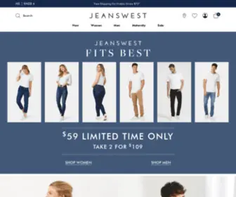 Jeanswest.co.nz(Jeanswest Fits Best) Screenshot