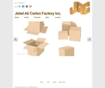 Jebelalicarton.com(Jebel Ali Carton Factory Inc) Screenshot