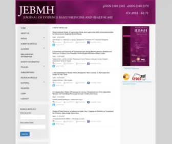 Jebmh.com(Journal of evidence) Screenshot