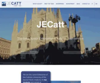 Jecatt.com(Junior Enterprise Cattolica) Screenshot