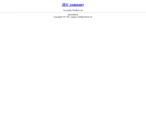 Jeccompany.jp(Just another WordPress site) Screenshot