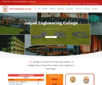 Jeckukas.org.in(JAIPUR ENGINEERING COLLEGE) Screenshot