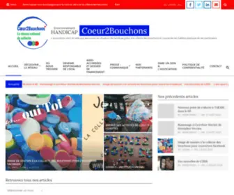 Jecollectelesbouchons.com(Collecte et recyclage de bouchons en plastique Association Coeur2Bouchons) Screenshot