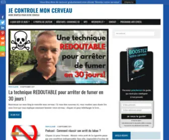 Jecontrolemoncerveau.com(Je controle mon cerveau) Screenshot