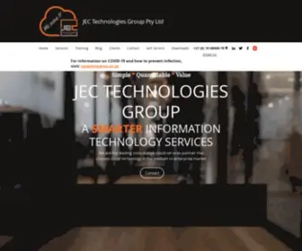 Jectech.co.za(JEC Technologies Pty Ltd) Screenshot