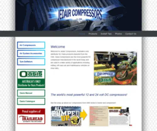 Jedair.com.au(Jedair Compressors) Screenshot