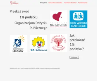 Jedenprocent.pl(1% podatku wybranej organizacji) Screenshot