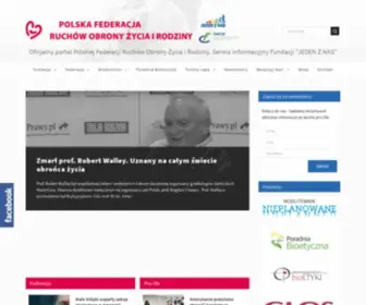 Jedenznas.pl(Serwis informacyjny fundacji) Screenshot