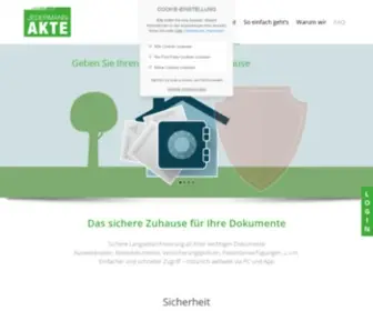 Jedermann-Akte.com(Das sichere Zuhause für Ihre Dokumente) Screenshot