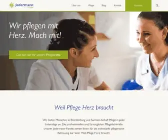 Jedermann-Gruppe.de(Pflege mit Herz) Screenshot
