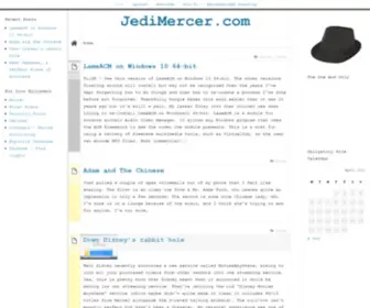 Jedimercer.com(The One and Only) Screenshot