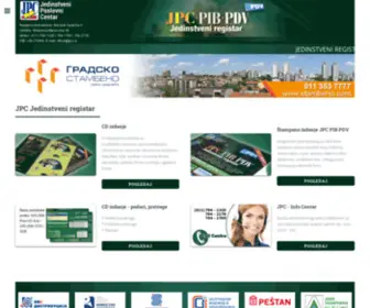 Jedinstveniregistar.co.rs(Jedinstveni registar) Screenshot