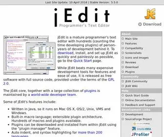 Jedit.org(Programmer's Text Editor) Screenshot