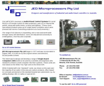Jedmicro.com.au(JED Microprocessors) Screenshot