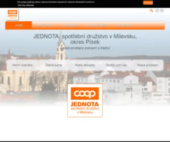 Jednota-Milevsko.cz(Jednota Milevsko) Screenshot