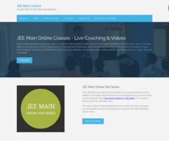 Jeemainonline.in(JEE Main Online Classes and Test Series) Screenshot