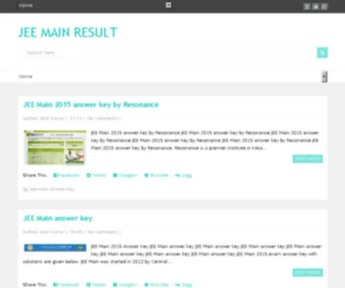Jeemainresult.co.in(Jeemainresult) Screenshot