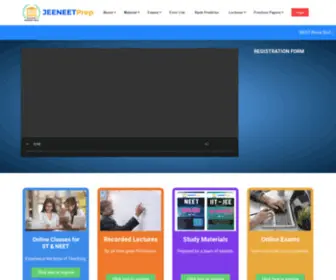 Jeeneetprep.com(Best online coaching for IIT) Screenshot
