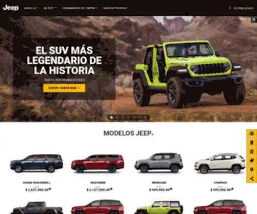 Jeep.mx(Sitio Oficial de JEEP) Screenshot