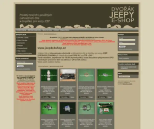 Jeep4X4Shop.cz(JEEPZ cz s.r.o) Screenshot