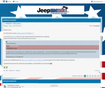 Jeepmania.com(Portail) Screenshot