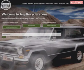 Jeeprecyclers.com(Full Size Jeep Parts) Screenshot