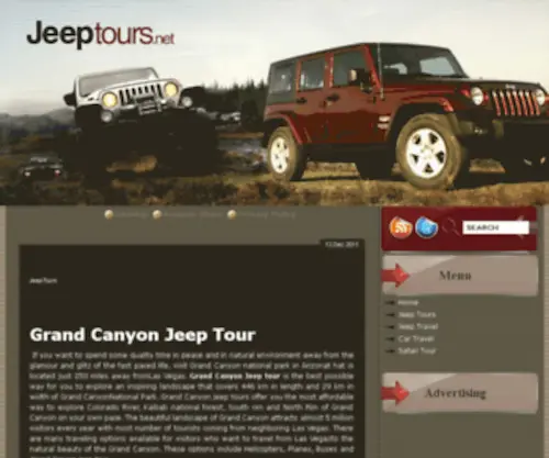 Jeeptours.net(Jeep Tours) Screenshot