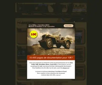 Jeepwillys.eu(Tout sur les Jeep Willys MB et Hotchkiss M201) Screenshot