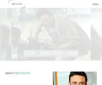 Jeetdutta.com(Director, Creative Director, Technical Consultant) Screenshot