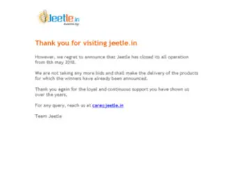 Jeetle.in(JeetLe is Biggest Online auction portal in India. Free bidding website also) Screenshot