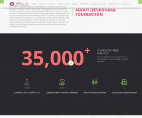 Jeevadharafoundation.com(Jeevadhara renal care foundation) Screenshot