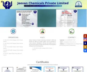 Jeevanchemicals.com(Ethylhexylglycerin, 1,2) Screenshot