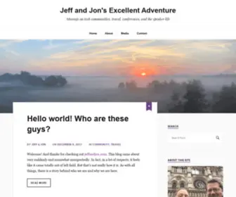 Jeffandjon.com(Musings on tech communities) Screenshot