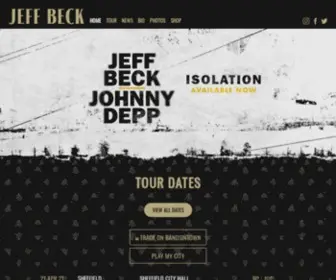 Jeffbeck.com(Jeff Beck) Screenshot