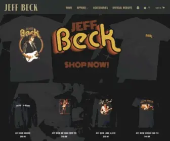 Jeffbeckofficialstore.com(Jeff Beck Official Store) Screenshot