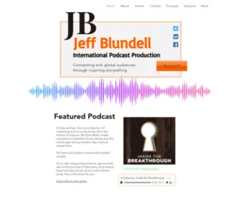 Jeffblundell.com(Podcasting) Screenshot