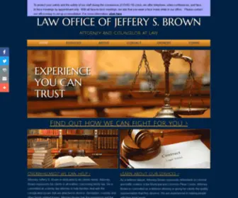 Jeffbrownlaw.net(Jeffery S) Screenshot