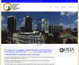 Jeffcodefender.org(Jefferson County Public Defender’s Office) Screenshot