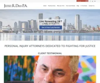 Jeffdavislaw.com(Miami personal injury attorneys) Screenshot