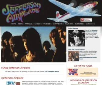 Jeffersonairplane.com(The Official Website) Screenshot